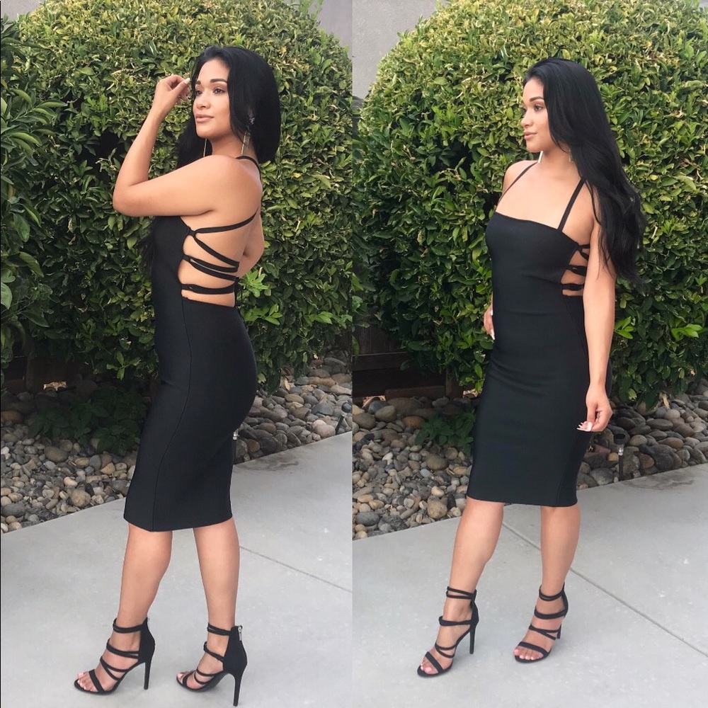 🚨LAST 1 🔥 ”Lady Lux” Lace Bandage Dress